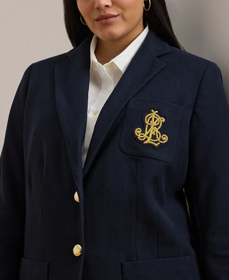 Lauren Ralph Plus Jacquard Blazer