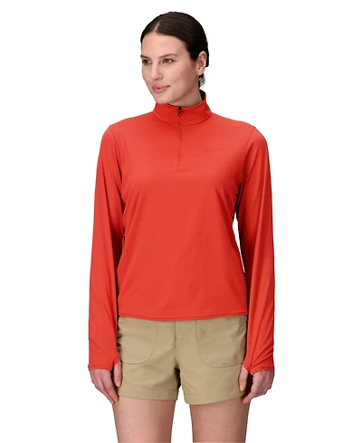 Marmot Women's Air Exchange Upf 50 1/4 Zip Shirt