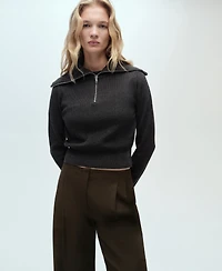 Mango Women's Wide Leg Suit Pants