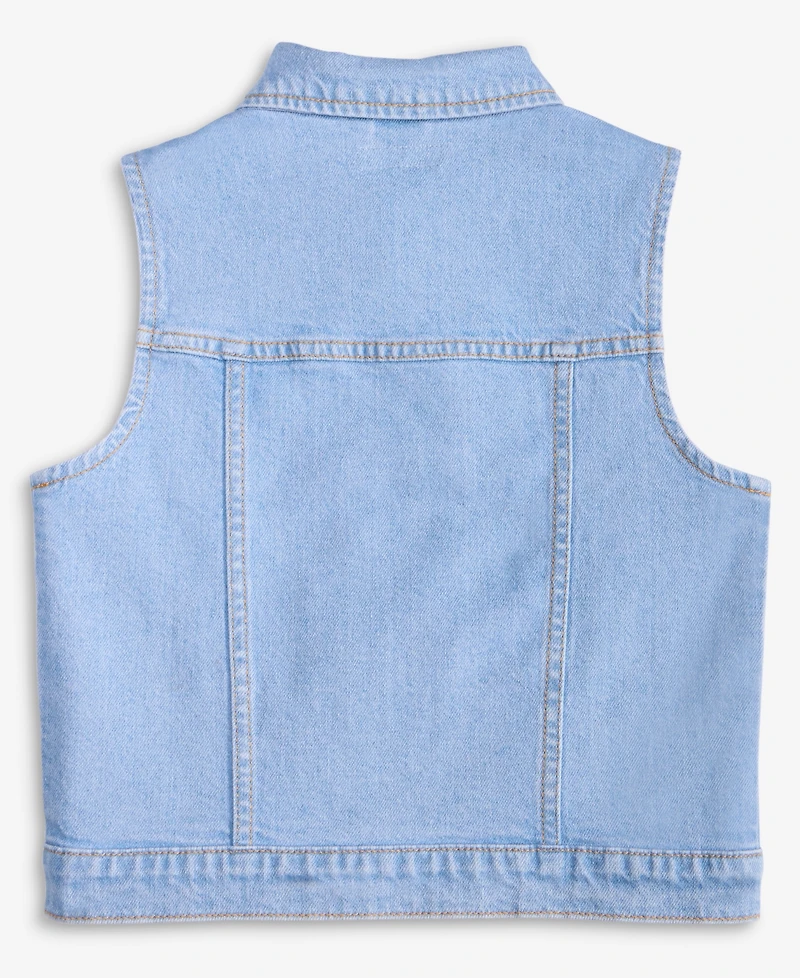 Epic Threads Little & Big Girls Indigo Cotton Denim Vest, Exclusively at Macy's