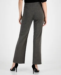 Anne Klein Women's Mid-Rise Pull-On Wide-Leg Pants