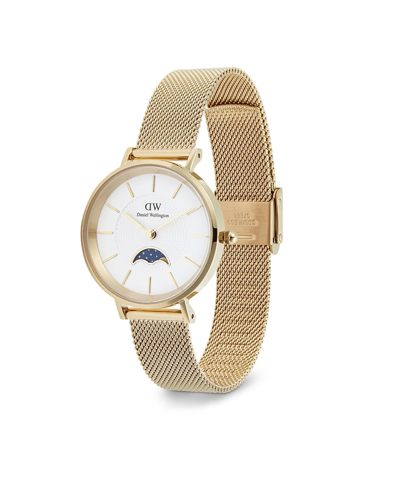 Daniel Wellington Unisex Analog Gold-Tone Stainless Steel Watch, 32mm