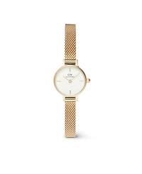 Daniel Wellington Unisex Analog Gold-Tone Stainless Steel Watch, 19mm
