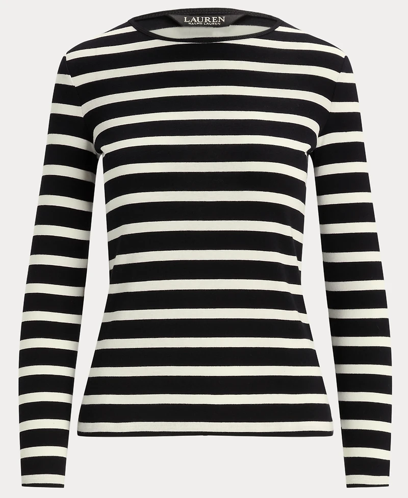 Lauren Ralph Long-Sleeve Stretch T-Shirt