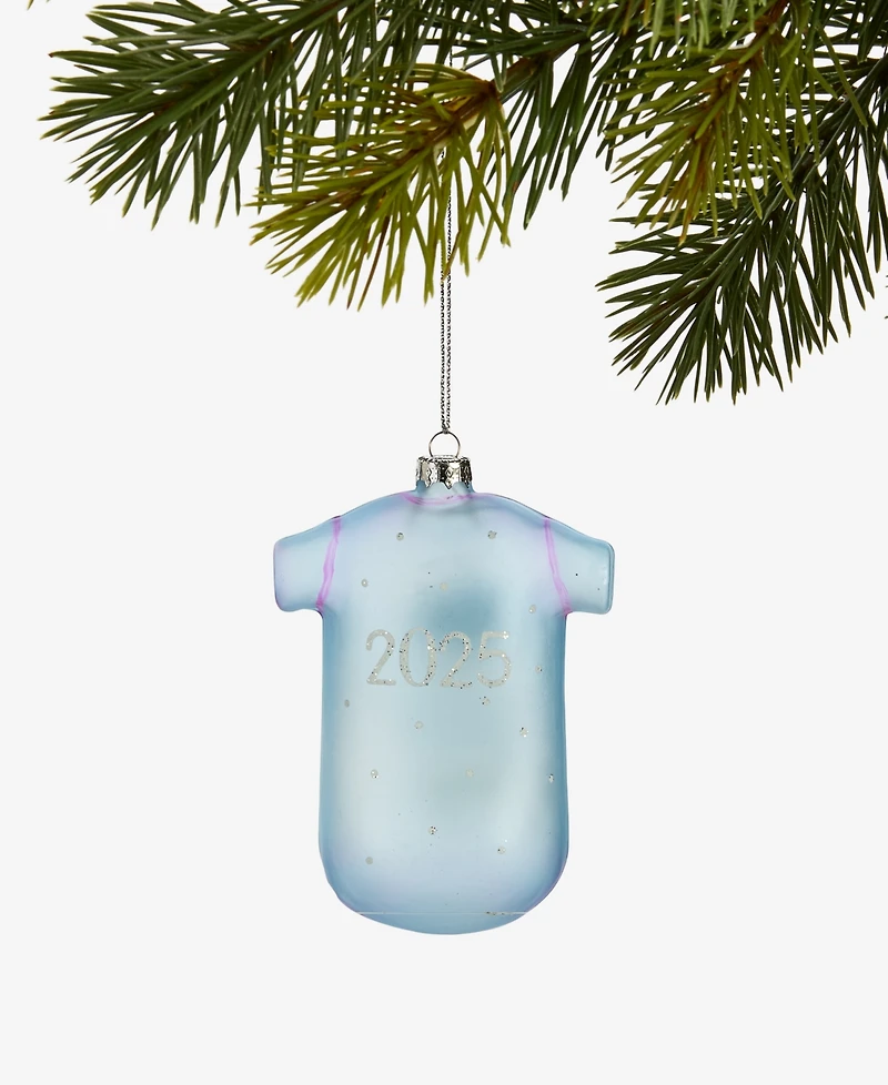 Holiday Lane Baby's First Christmas Blue Bodysuit Ornament, Macy's Exclusive