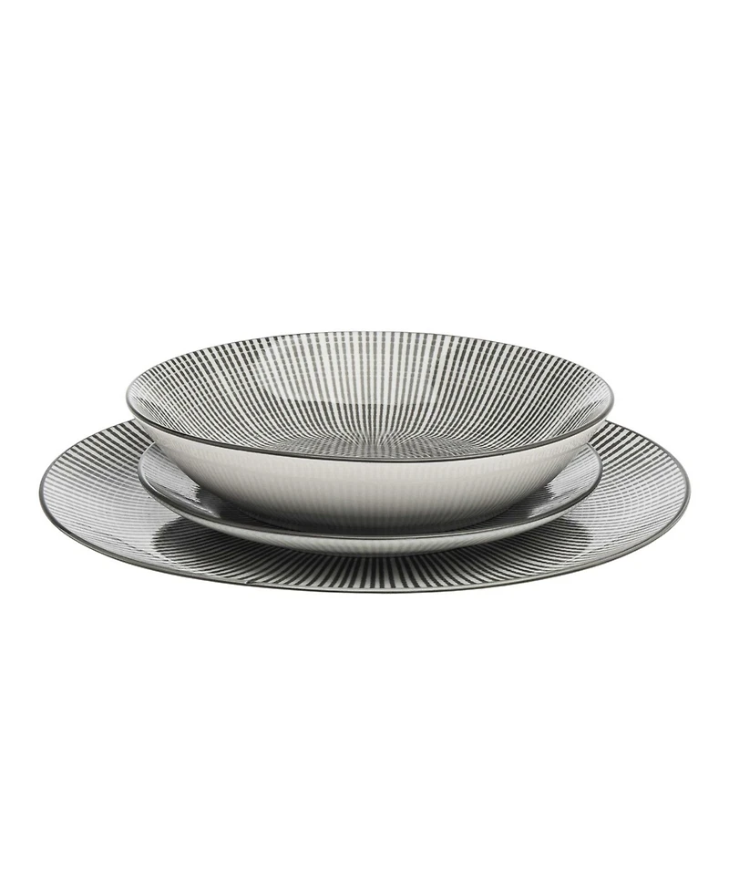 Godinger Laura Grey 12 Pc. Dinnerware Set, Service for 4