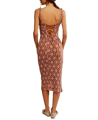 Free People Women's Lucinda Lace Sleeveless Midi Dress