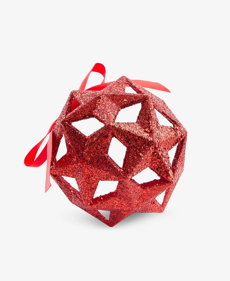 Holiday Lane Christmas Glitters Star Ball Ornament, Macy's Exclusive