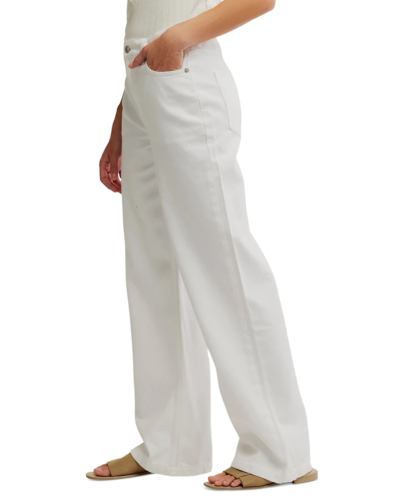 Free People Women's Stride High Rise Wide-Leg Jeans