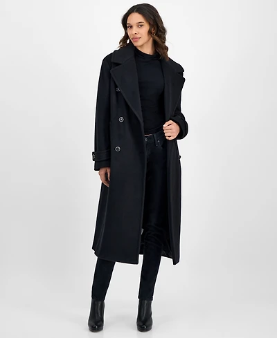 CeCe Women's Double-Breasted Maxi Coat