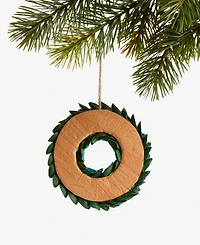 Holiday Lane Enchanted Emerald Green Wreath Ornament, Macy's Exclusive