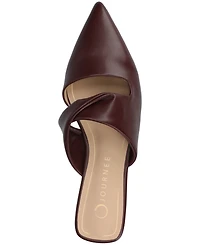 Journee Collection Women's Ennis Pointed Toe Mule Flats