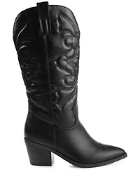 Journee Collection Women's Chantry Mid Shaft Western Boots