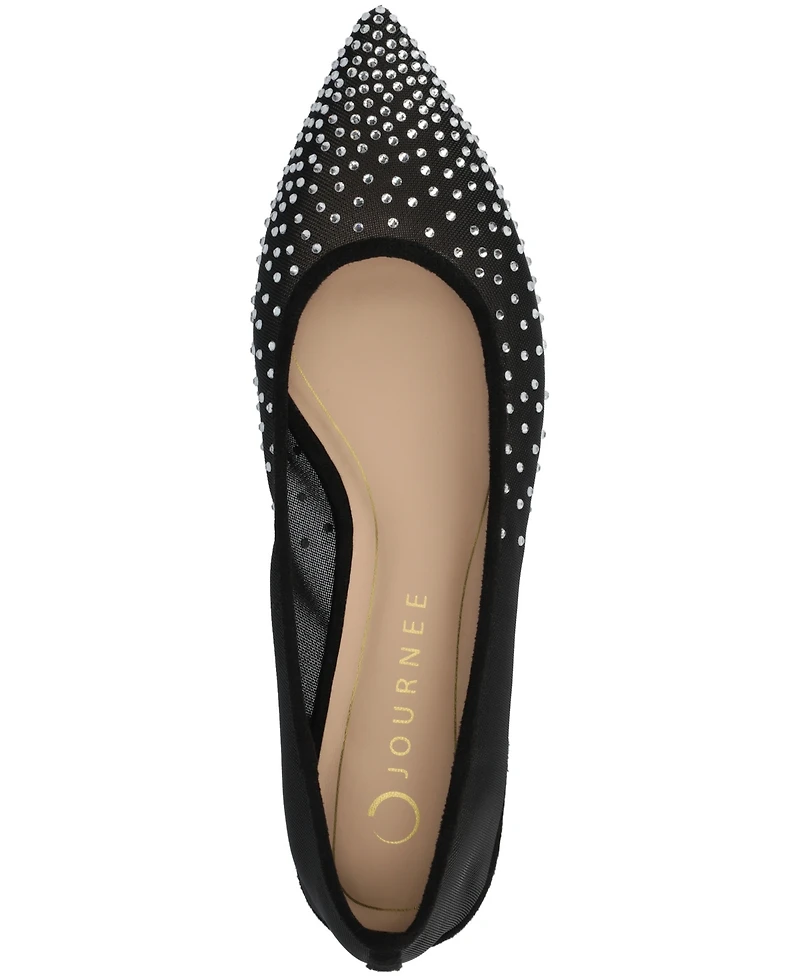 Journee Collection Women's Gracelynn Pointed Toe Evening Ballet Flats