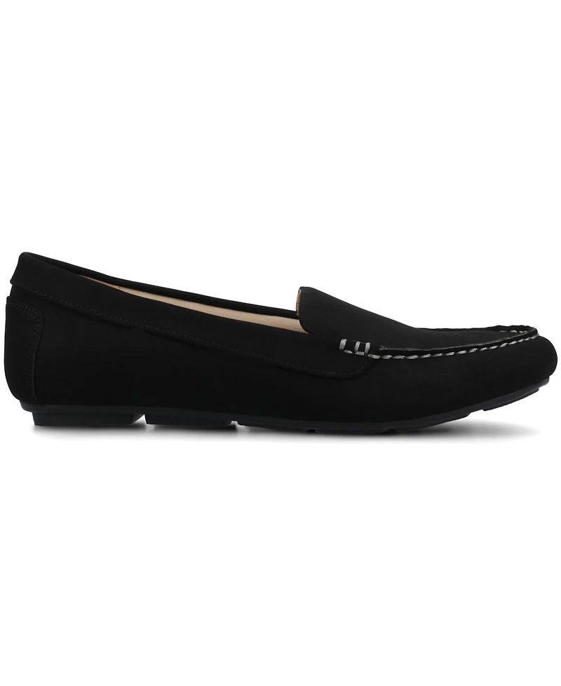 Journee Collection Women's Round Toe Comfort Loafers