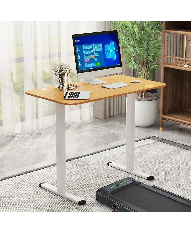 Electric Standing Desk Adjustable Stand up Computer Desk Anti-collision