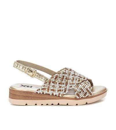 Women's Criss Cross Flat Sandals By Xti