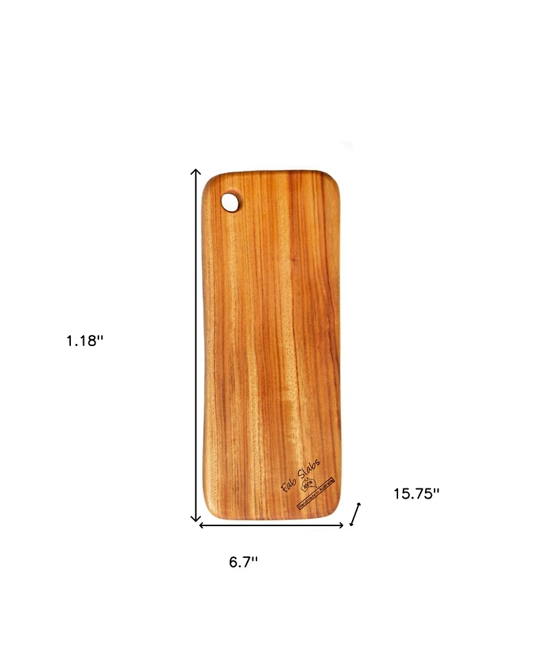 Natural Rounded Rectangle Narrow Anti-Bacterial Cutting Board