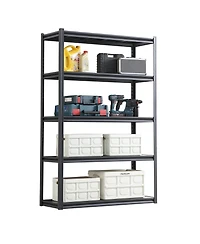 5 Tier Heavy Duty Metal Storage Shelves,Easy to Assemble,Adjustable