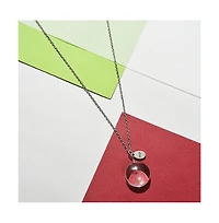 Sohi Women's Silver Plated Designer Pendant Chain