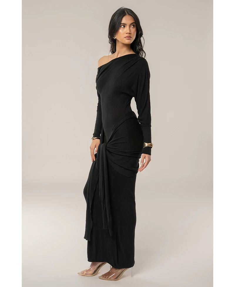 Jluxlabel Women's Dawn Drape Maxi Dress