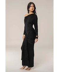 Jluxlabel Women's Dawn Drape Maxi Dress