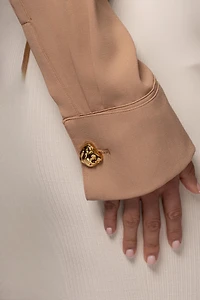 Jluxlabel Women's Black Stella Button Up Shirt