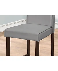2-Piece Solid Wood Counter Height Bar Stool Set – Stylish & Comfortable Seating