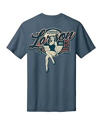 Hendrick Motorsports Team Collection Men's Blue Kyle Larson Pinup Tri-Blend T-Shirt