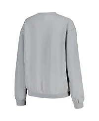Soft As A Grape Women's Gray San Francisco Giants Pigment Dye Pullover Sweatshirt