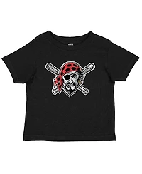 Soft As A Grape Toddler 2-Pack Black/Heather Gray Pittsburgh Pirates Cooperstown Collection T-Shirt Set