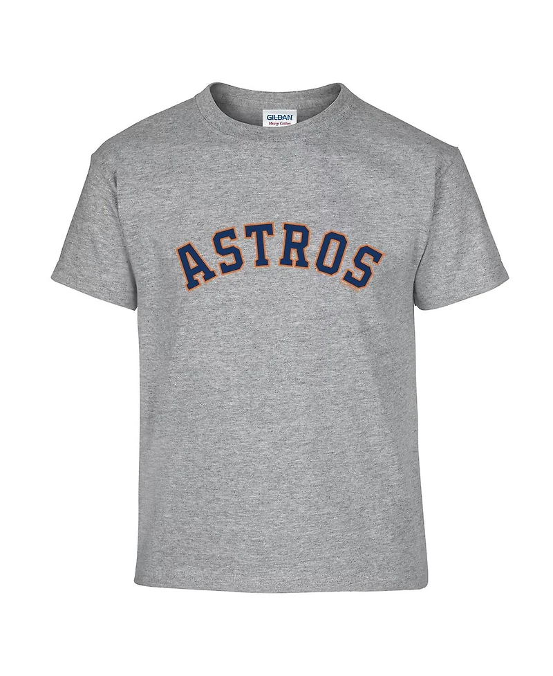 Soft As A Grape Big Boys and Girls 2-Pack Navy/Gray Houston Astros T-Shirt Set