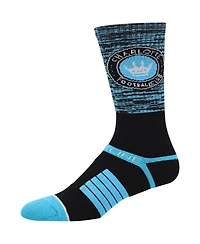 Strideline Men's Charlotte Fc Premium 3-Pack Knit Crew Socks Set