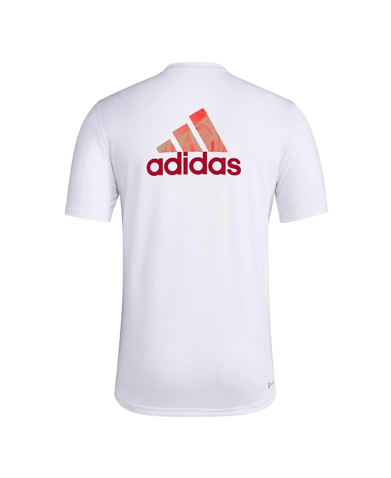 Adidas Men's White Atlanta United Fc Local Pop Aeroready T-Shirt