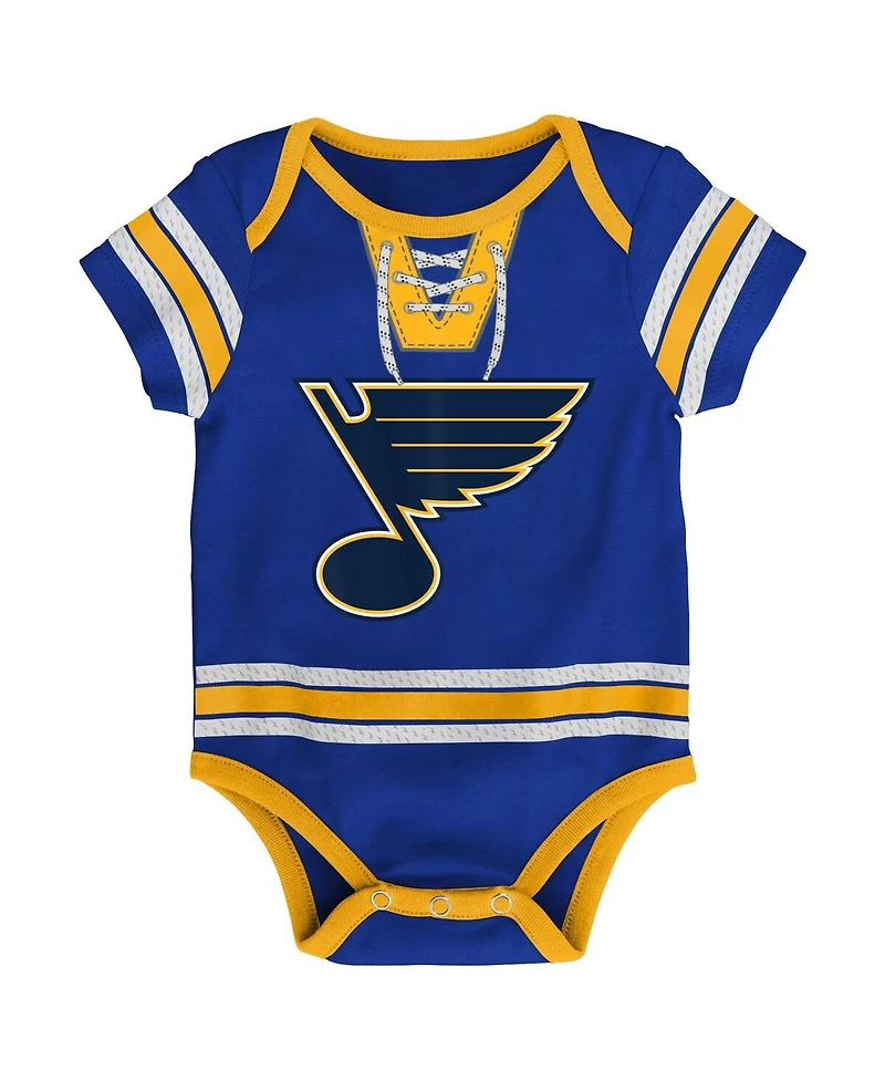 Outerstuff Baby Boys and Girls Blue St. Louis Blues Hockey Jersey Bodysuit