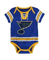 Outerstuff Baby Boys and Girls Blue St. Louis Blues Hockey Jersey Bodysuit