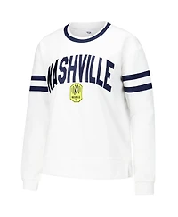 Concepts Sport Women's White Nashville Sc Borough Long Sleeve T-Shirt