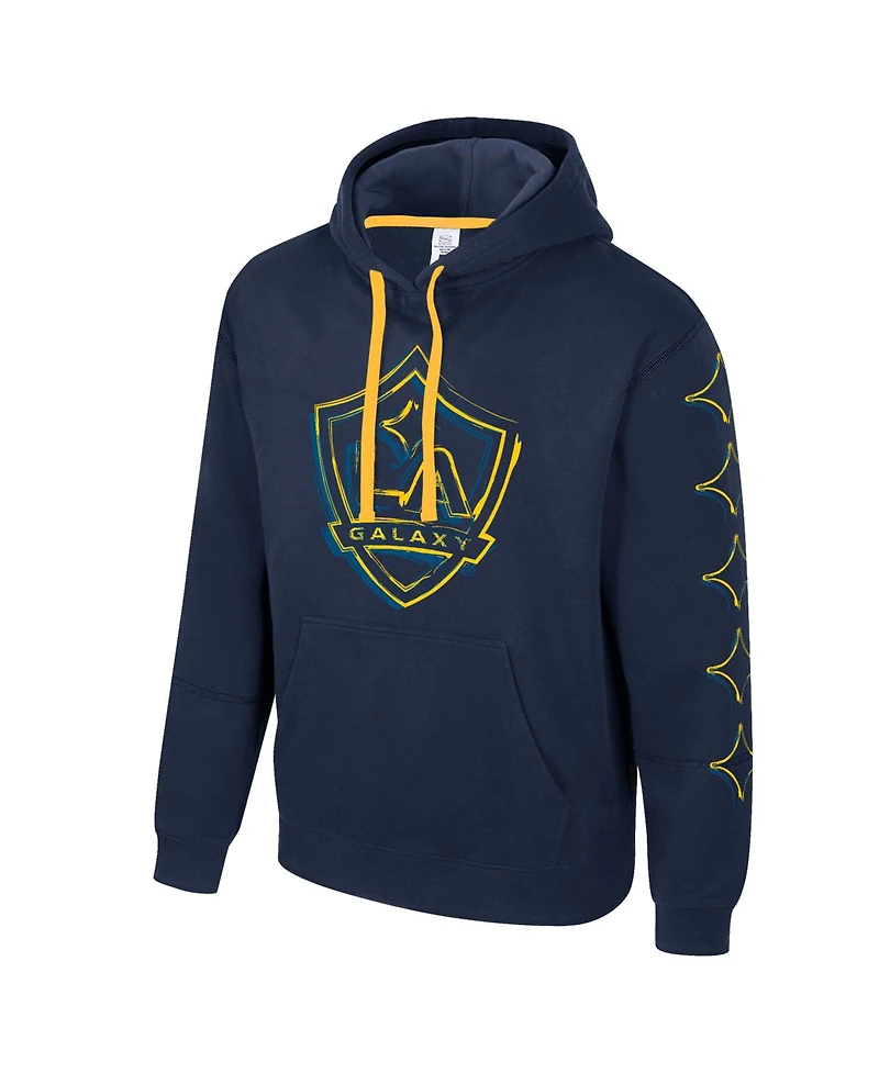 Stadium Essentials Men's Navy La Galaxy Elementized Pullover Hoodie