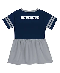 Outerstuff Preschool Girls Navy/Gray Dallas Cowboys Stadium Lights Fashion Jersey Dress