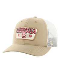 '47 Brand Men's Khaki St. Louis Cardinals Ridgewood Trucker Adjustable Hat
