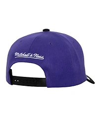 Mitchell & Ness Men's Purple/Black Milwaukee Bucks Underarch Two-Tone Pro Crown Snapback Hat