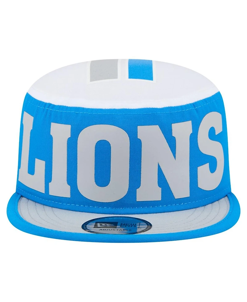 New Era Men's Blue Detroit Lions Throwback Retro Painter Snapback Hat