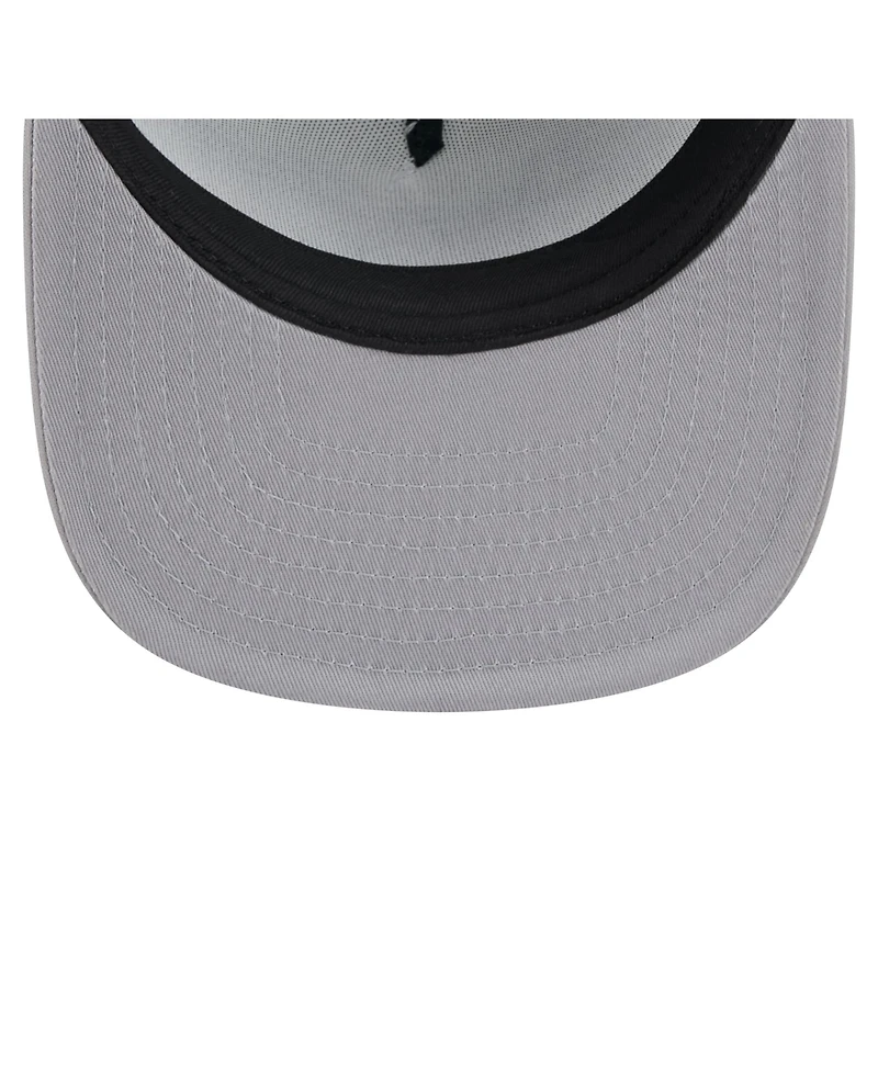 New Era Men's White/Gray Toronto Blue Jays Retro Script Trucker 9FIFTY Snapback Hat