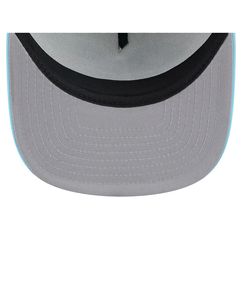New Era Men's White/Light Blue Tampa Bay Rays Retro Script Trucker 9FIFTY Snapback Hat
