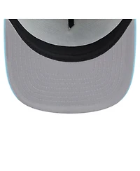 New Era Men's White/Light Blue Tampa Bay Rays Retro Script Trucker 9FIFTY Snapback Hat