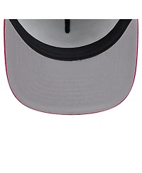 New Era Men's White/Red Chicago Cubs Retro Script Trucker 9FIFTY Snapback Hat