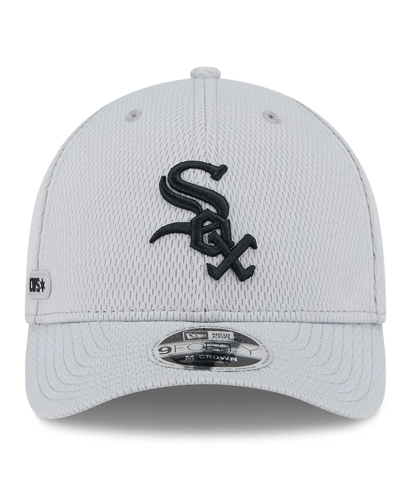 New Era Men's Gray Chicago White Sox 2025 Mlb Clubhouse 9FORTY M-Crown Adjustable Hat