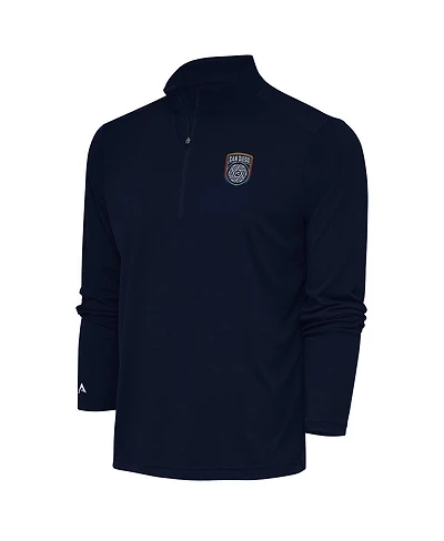 Antigua Men's Navy San Diego Fc Tribute Quarter-Zip Sweatshirt