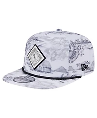 New Era Men's White Chicago White Sox Printed Island Golfer Snapback Hat