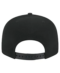 New Era Men's Black Michigan Wolverines Adventure Canvas Split Panel 9FIFTY Snapback Hat